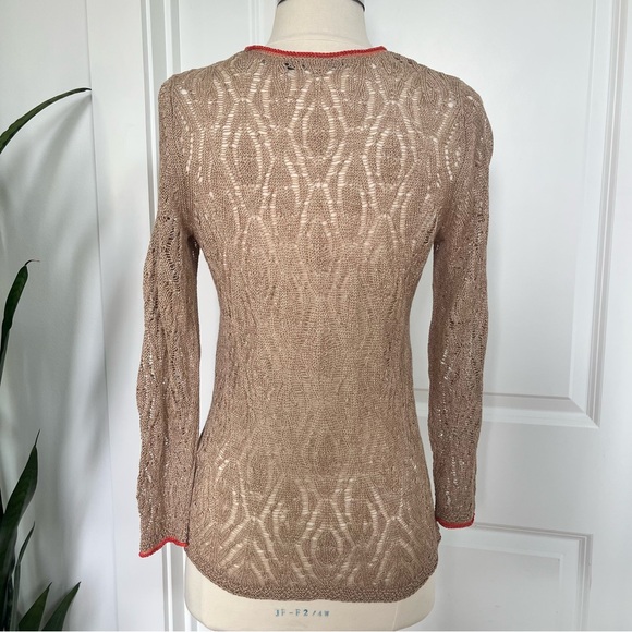 Nic+Zoe Linen Open Knit Top - Picture 4 of 7